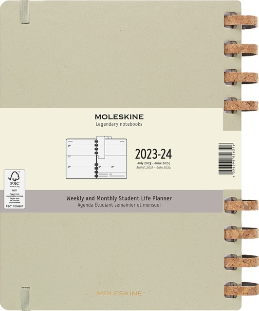 Moleskine - Agenda Hebdomadaire avec Espace pour Notes 12 Mois