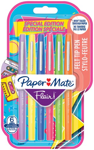 PaperMate feutres Flair, 16 pièces, assortis 