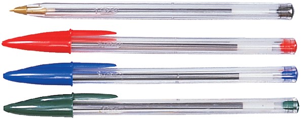 Bic Cristal stylo bille, medium, assorti, blister de 8 + 2 GRATUIT