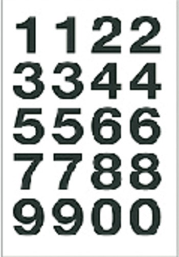 Etiquettes de chiffres noirs autocollants - 20 mm HERMA 4136 Présentation  et étiquetage