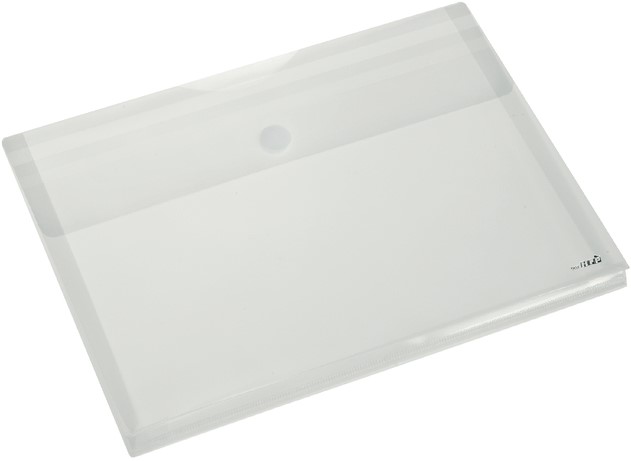 Pochette enveloppe Rexel Ice A4 +carte de visite transparent sur